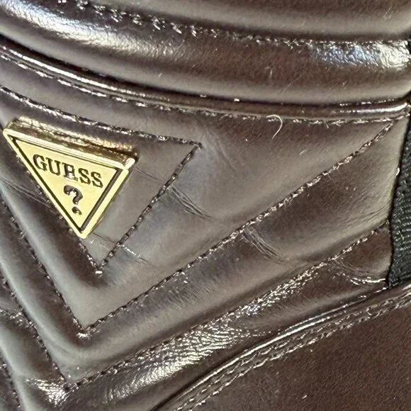 Women's size 10M brown lace-up boots by GUESS - Picture 15 of 16